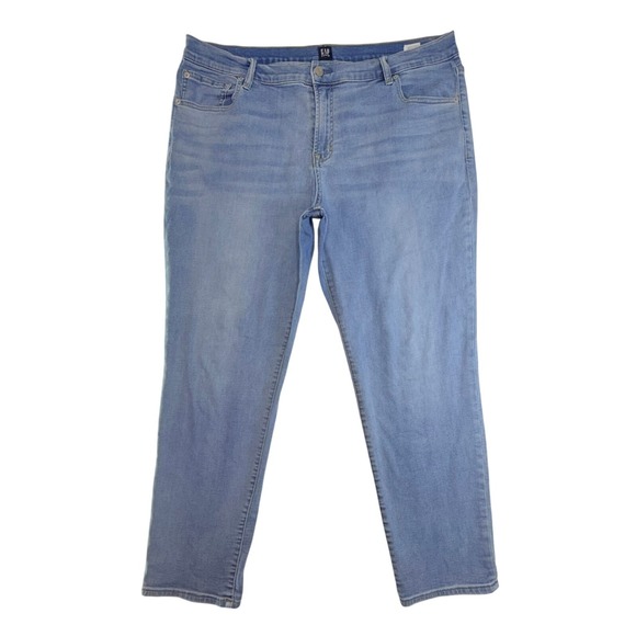 GAP Denim - Gap Girlfriend Jeans Womens 33 Blue Medium Indigo Soft GF Relaxed Fit